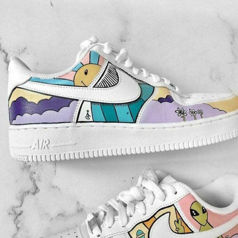 custom sneakers alien nike air force 1 – oicustom