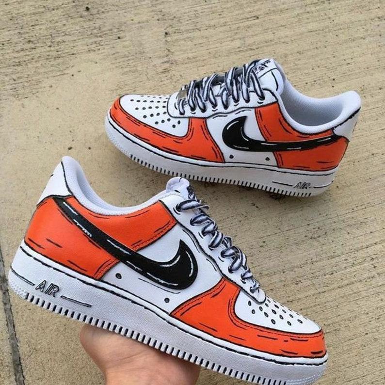 custom sneakers l cartoon nike air force 1-oicustom