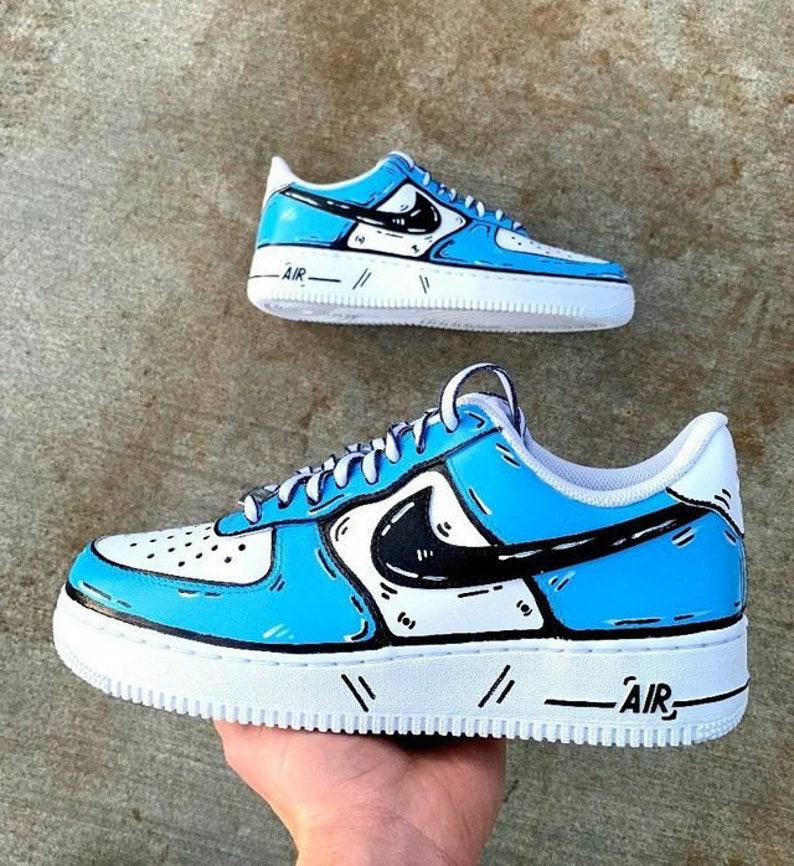 custom sneakers l cartoon nike air force 1-oicustom