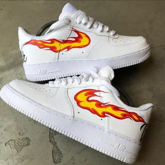 af1 orange swoosh