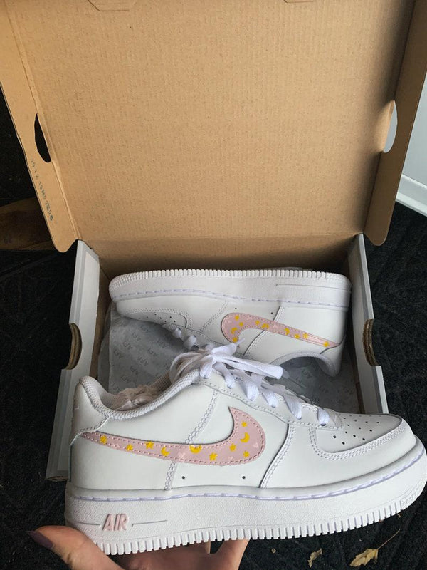 Moon and Stars Custom Nike Air Force 1's-oicustom