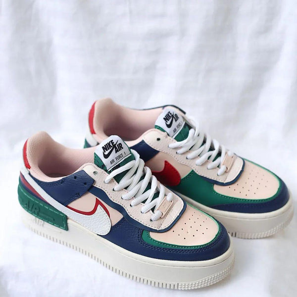 Multiple Colour Shadow Custom Air Force 1 Hand Painted Sneakers-oicustom