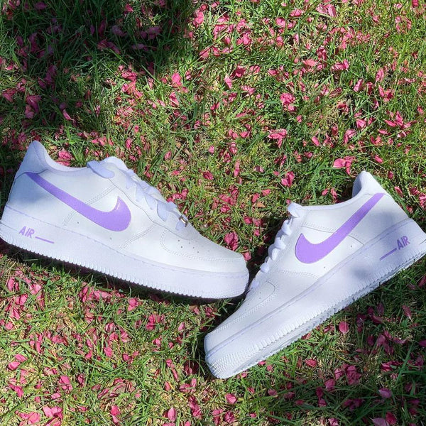 Nike Air Force 1 Custom Shoes Lilac Purple-oicustom