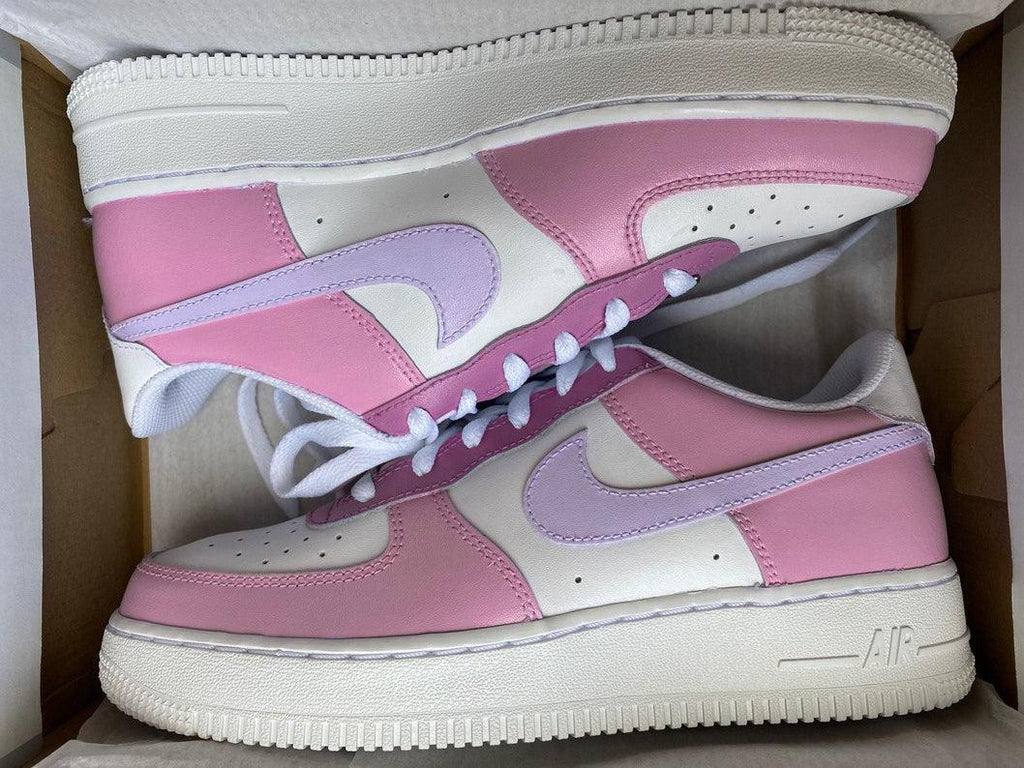 Nike Air Force 1 Pink With Blue-oicustom