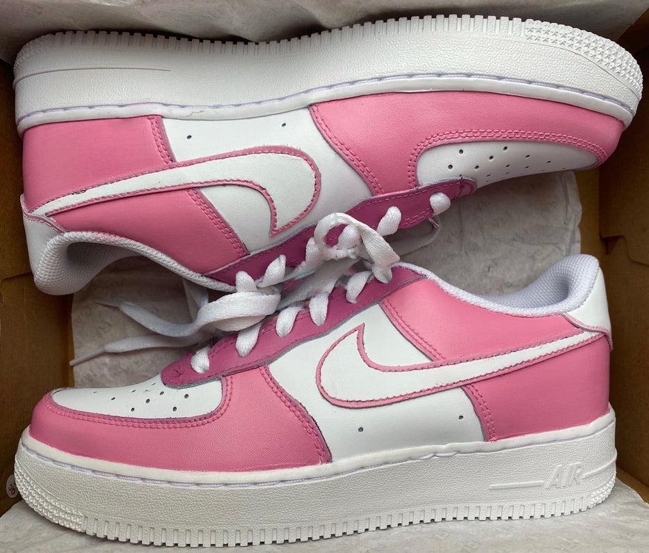 Nike Air Force 1 Raspberry Pink With Tick-oicustom