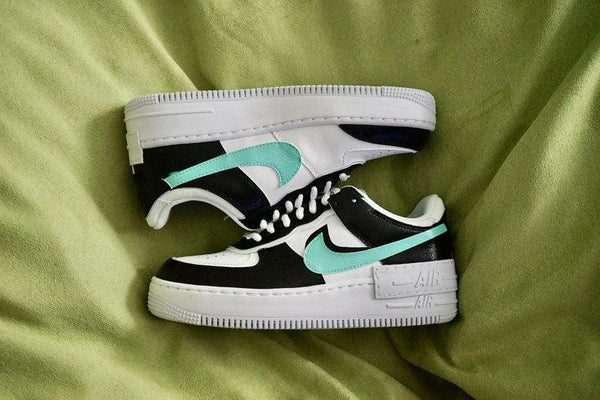 Nike Air Force 1 Shadow Black And Green-oicustom