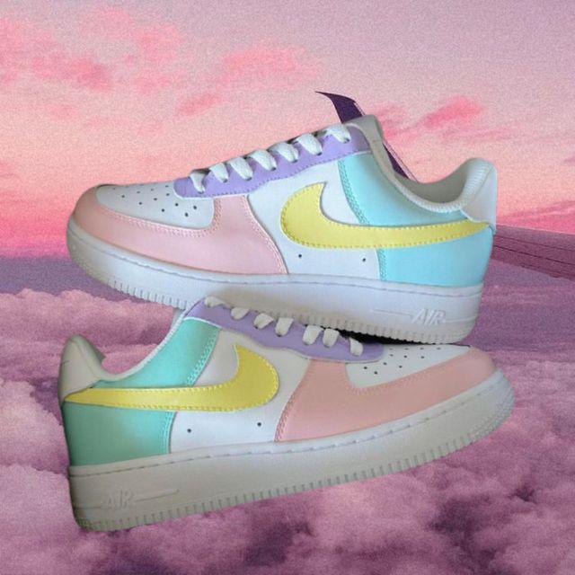 Pastel dreams Air Force 1s-oicustom