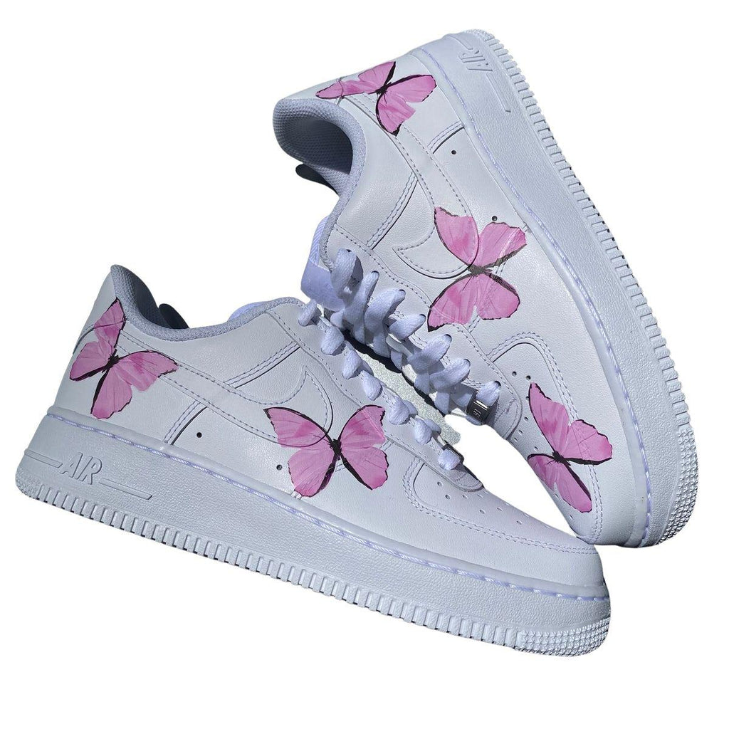 Pastel Pink Butterfly AF1-oicustom