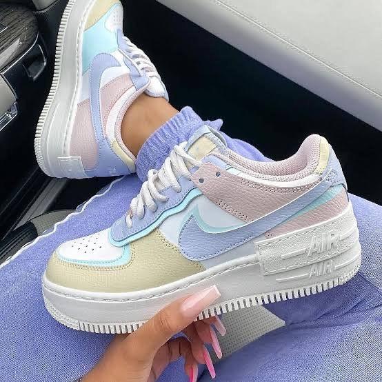 Pastel Shadow Custom Air Force 1 Hand Painted Sneakers – oicustom