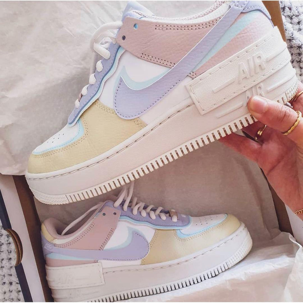 Pastel Shadow Custom Air Force 1 Hand Painted Sneakers – oicustom