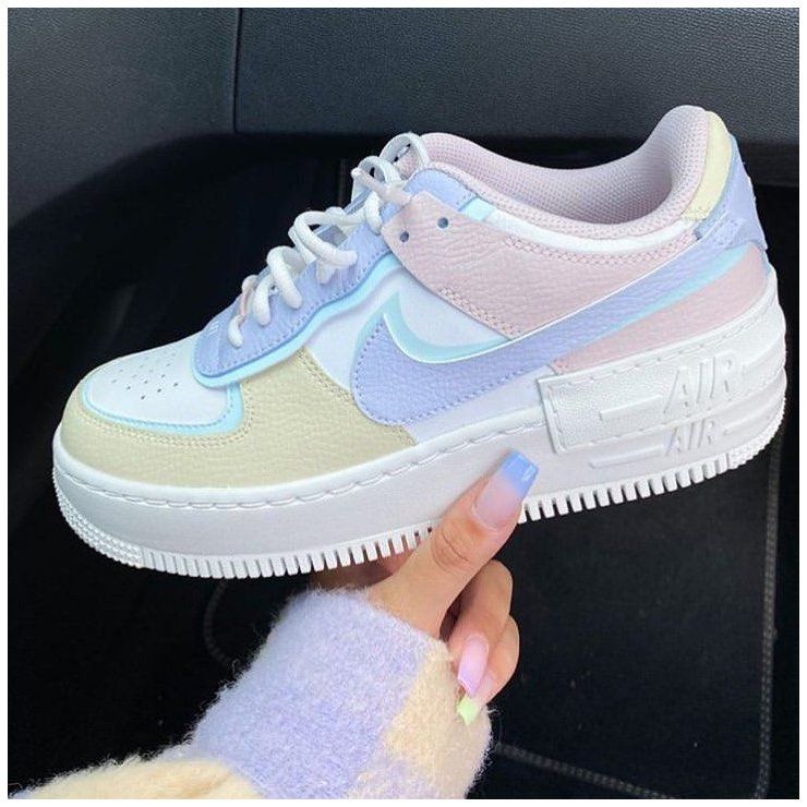 Pastel Shadow Custom Air Force Hand Painted Sneakers