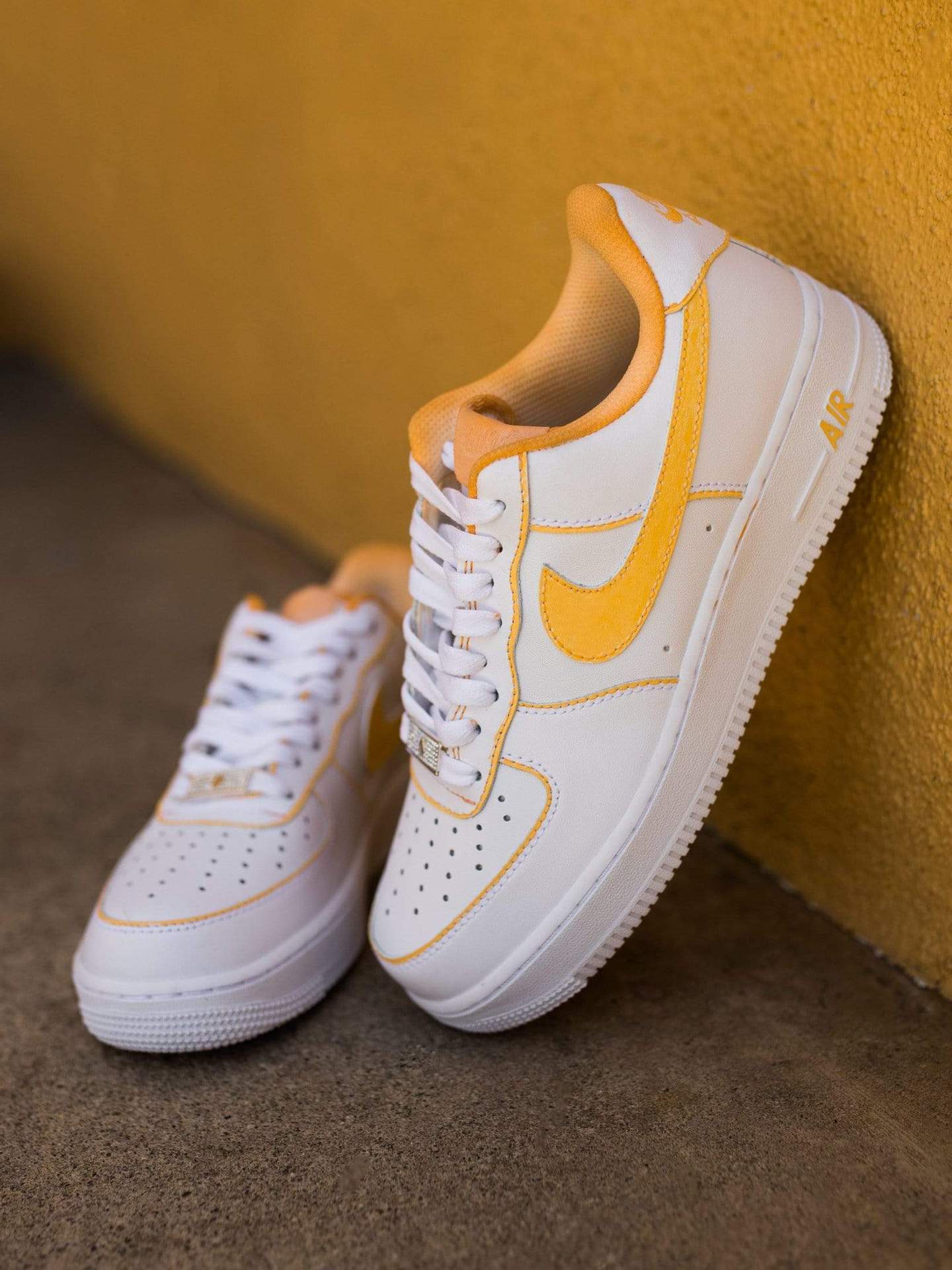 Peachy Mood Collection AF1 Orange Outline Air Force 1 – oicustom