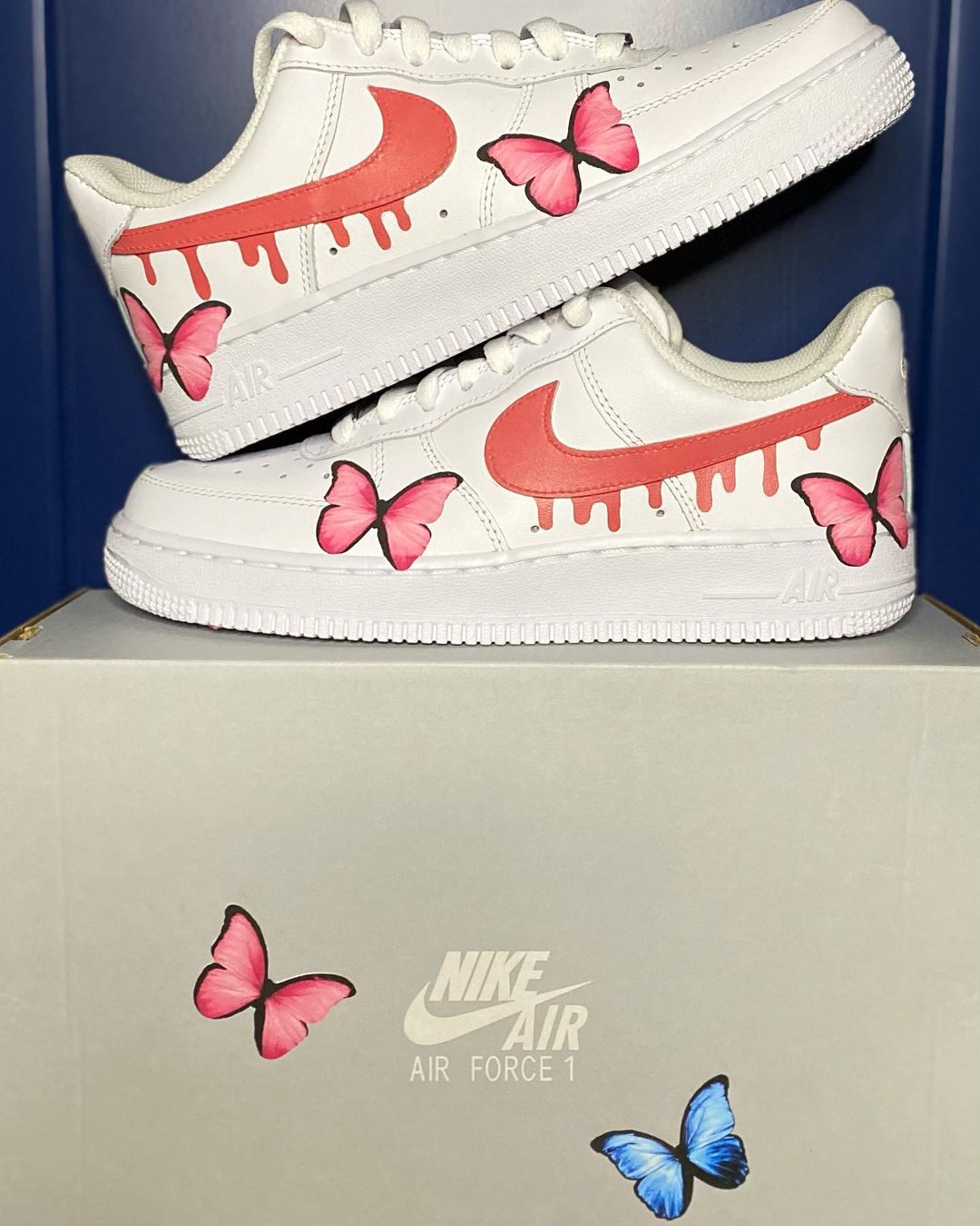 air force 1 pink butterfly