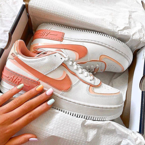 Pink Shadow Custom Air Force 1 Hand Painted Sneakers-oicustom