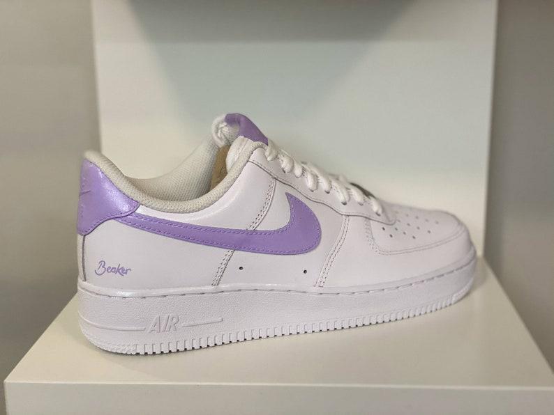 Purple Custom Nike Air Force Ones-oicustom