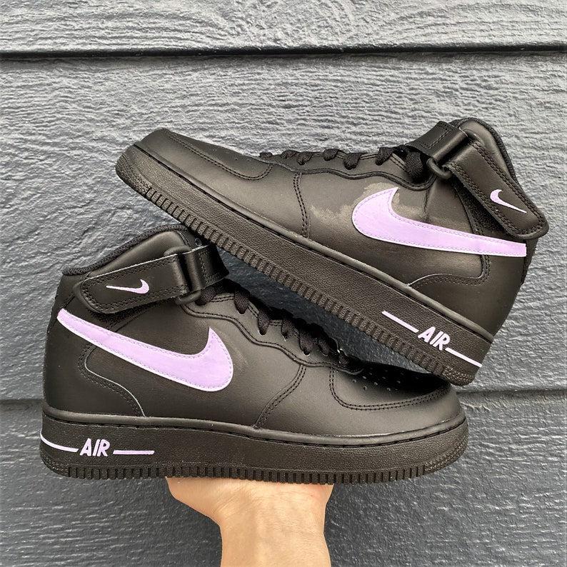Purple Custom Nike Air Force Ones-oicustom