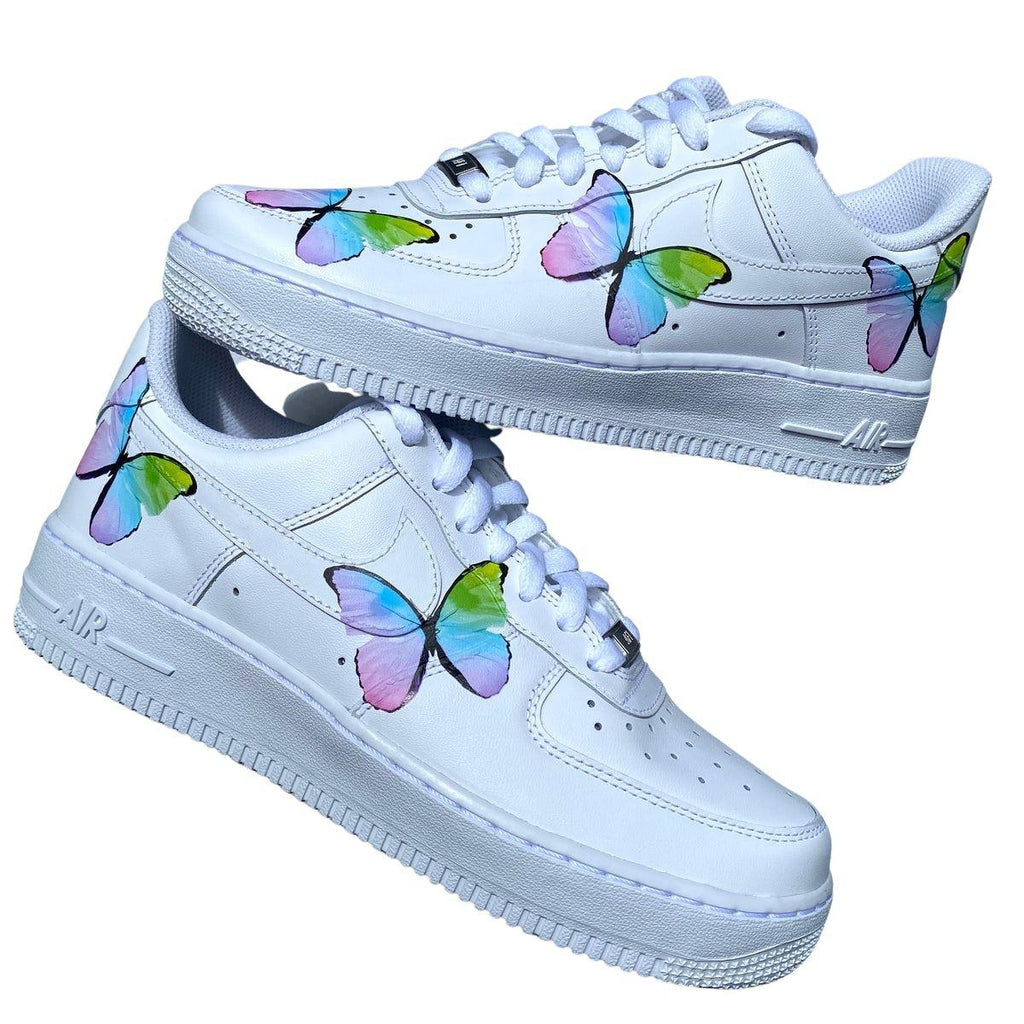 Rainbow Pastel Butterfly AF1-oicustom