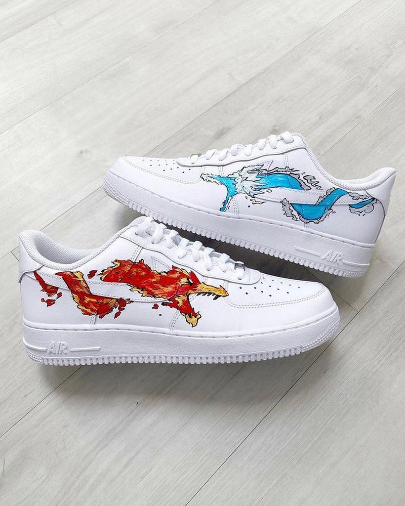 Red and Blue Dragon Custom Air Force 1-oicustom
