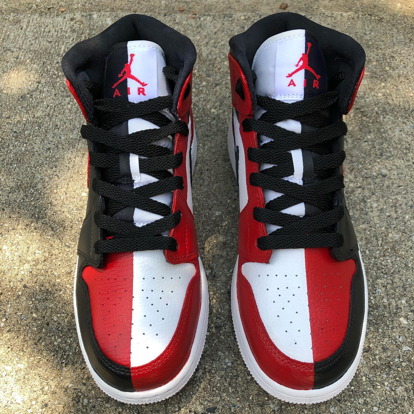 custom white jordans