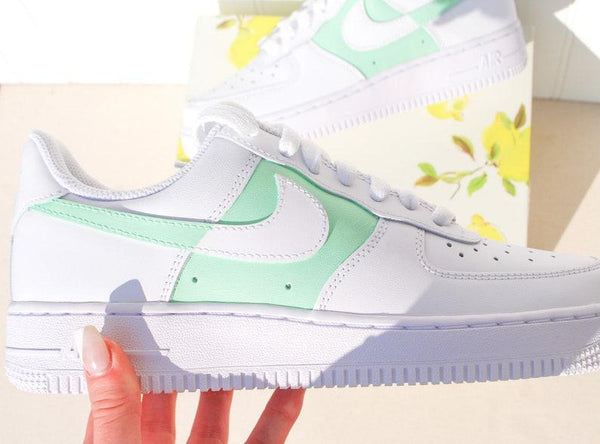 sage colorblock air force 1 handpainted custom-oicustom