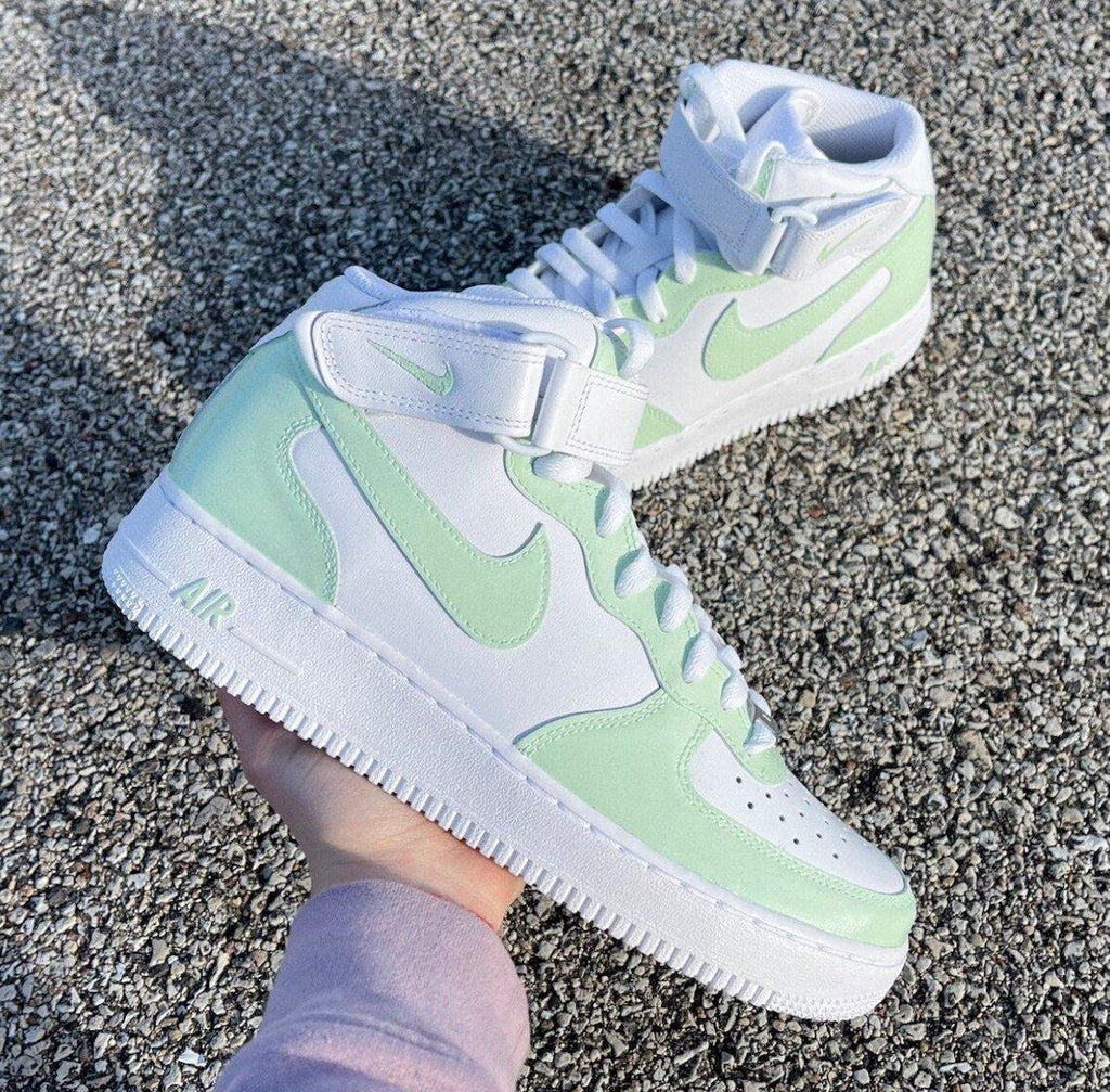 Sage Green Nike Air Force 1 Mid-oicustom