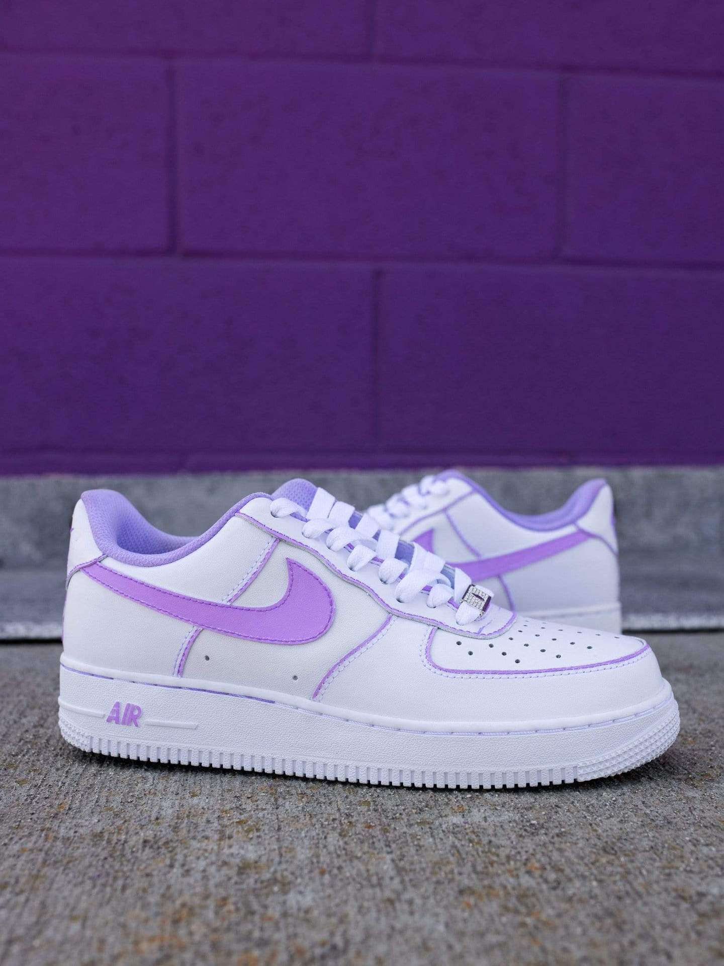 Sassy Mood Collection AF1 Lilac Purple Outline Air Force 1 – oicustom