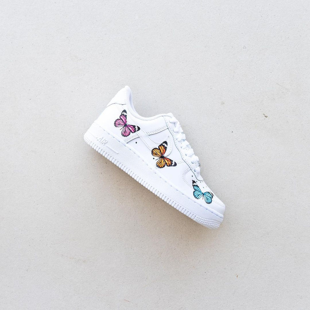 Tricolor butterfly Air Force 1s-oicustom