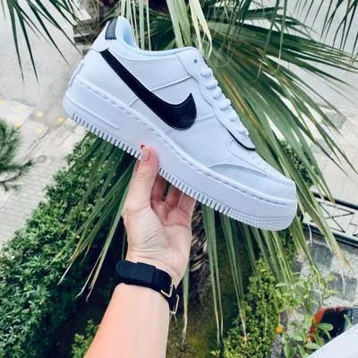 White Black Shadow Nike Air Force 1 Custom-oicustom